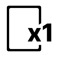 1 label on A4 sheet (100 sheets)