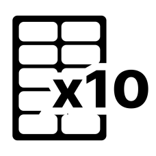 10 етикеток на листі А4 (100 аркушів) 