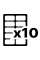 10 labels on an A4 sheet (100 sheets)