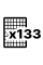 133 labels on an A4 sheet (100 sheets)