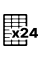 24 labels per A4 sheet (100 sheets)