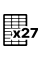 27 labels on an A4 sheet (100 sheets)