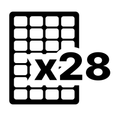 28 етикеток на листі А4 (100 аркушів) 