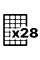 28 labels per A4 sheet (100 sheets)