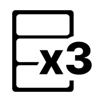 3 labels on an A4 sheet (100 sheets)