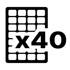 40 етикетки на аркуші А4 (100 аркушів)