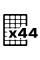 44 labels on an A4 sheet (100 sheets)