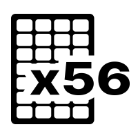 56 labels on an A4 sheet (100 sheets)