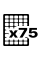 75 labels on an A4 sheet (100 sheets)