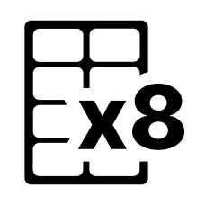 8 етикеток на листі А4 (100 аркушів) 