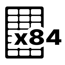 84 етикетки на аркуші А4 (100 аркушів) 